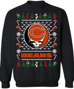 Chicago Bears Grateful Dead Ugly Christmas Sweater, Hoodie