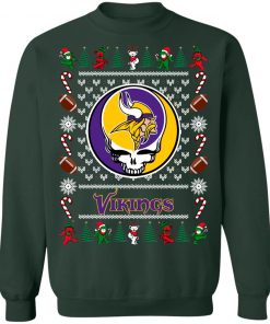 Minnesota Vikings Grateful Dead Ugly Christmas Sweater, Hoodie