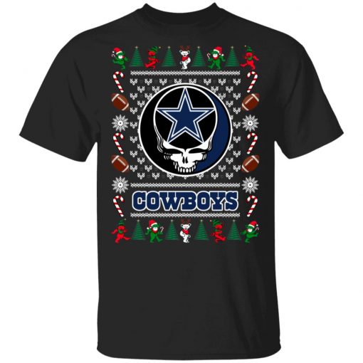 Dallas Cowboys Grateful Dead Ugly Christmas Sweater, Hoodie