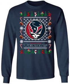 Houston Texans Grateful Dead Ugly Christmas Sweater, Hoodie