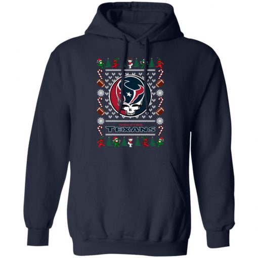 Houston Texans Grateful Dead Ugly Christmas Sweater, Hoodie