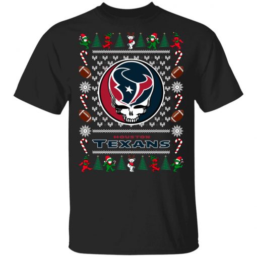 Houston Texans Grateful Dead Ugly Christmas Sweater, Hoodie