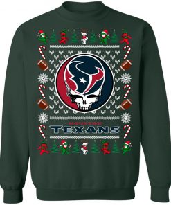 Houston Texans Grateful Dead Ugly Christmas Sweater, Hoodie