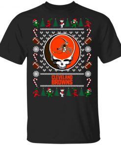 Cleveland Browns Grateful Dead Ugly Christmas Sweater, Hoodie