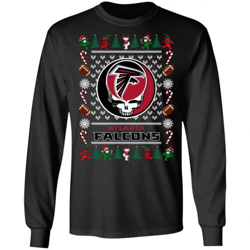 Atlanta Falcons Grateful Dead Ugly Christmas Sweater, Hoodie