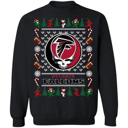 Atlanta Falcons Grateful Dead Ugly Christmas Sweater, Hoodie