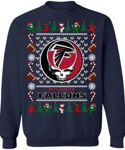 Atlanta Falcons Grateful Dead Ugly Christmas Sweater, Hoodie