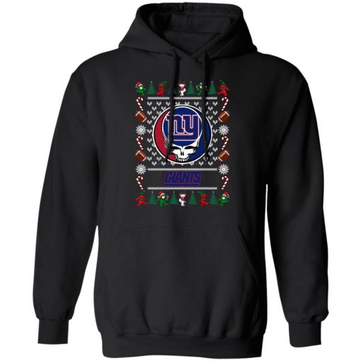 New York Giants Grateful Dead Ugly Christmas Sweater, Hoodie