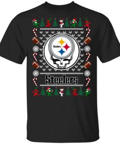 Pittsburgh Steelers Grateful Dead Ugly Christmas Sweater, Hoodie