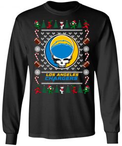 Los Angeles Chargers Grateful Dead Ugly Christmas Sweater, Hoodie