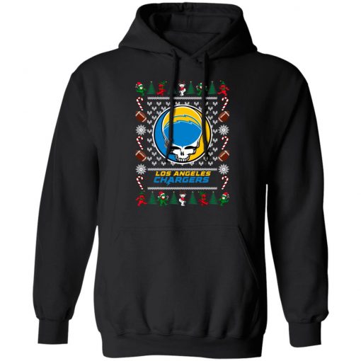 Los Angeles Chargers Grateful Dead Ugly Christmas Sweater, Hoodie