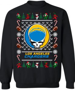 Los Angeles Chargers Grateful Dead Ugly Christmas Sweater, Hoodie