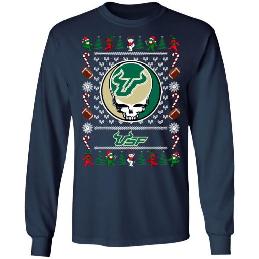 South Florida Bulls Grateful Dead Ugly Christmas Sweater, Hoodie