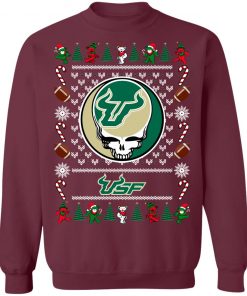 South Florida Bulls Grateful Dead Ugly Christmas Sweater, Hoodie