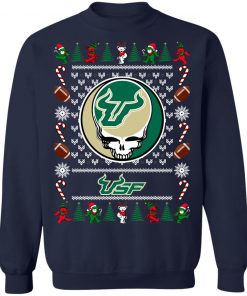 South Florida Bulls Grateful Dead Ugly Christmas Sweater, Hoodie