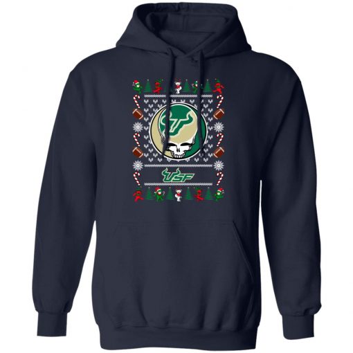 South Florida Bulls Grateful Dead Ugly Christmas Sweater, Hoodie