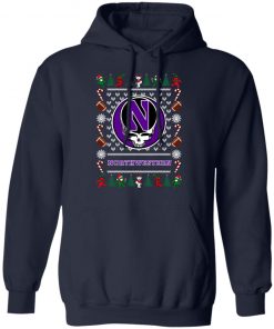 Northwestern Wildcats Grateful Dead Ugly Christmas Sweater, Hoodie