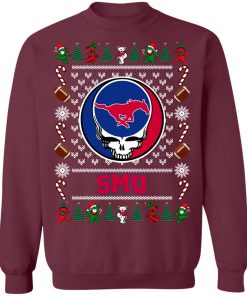 SMU Mustangs Grateful Dead Ugly Christmas Sweater, Hoodie