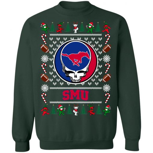 SMU Mustangs Grateful Dead Ugly Christmas Sweater, Hoodie