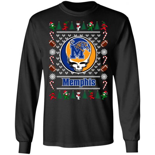 Memphis Tigers Grateful Dead Ugly Christmas Sweater, Hoodie