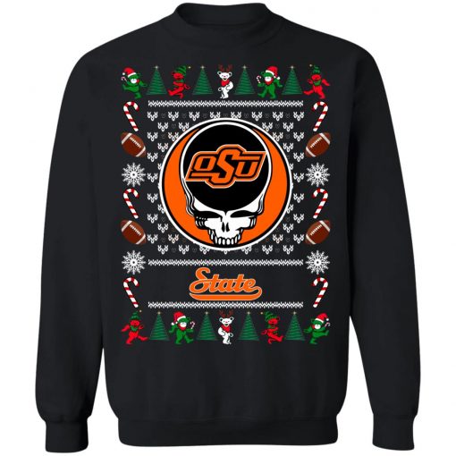 Oklahoma State Cowboys Grateful Dead Ugly Christmas Sweater, Hoodie