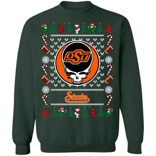 Oklahoma State Cowboys Grateful Dead Ugly Christmas Sweater, Hoodie