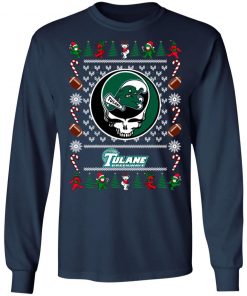 Tulane Green Wave Grateful Dead Ugly Christmas Sweater, Hoodie