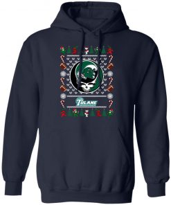 Tulane Green Wave Grateful Dead Ugly Christmas Sweater, Hoodie