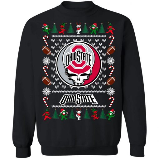 Ohio State Grateful Dead Ugly Christmas Sweater, Hoodie