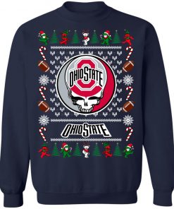 Ohio State Grateful Dead Ugly Christmas Sweater, Hoodie