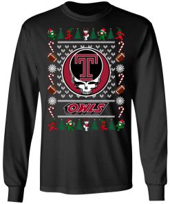 Temple Owls Grateful Dead Ugly Christmas Sweater, Hoodie