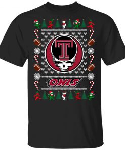 Temple Owls Grateful Dead Ugly Christmas Sweater, Hoodie