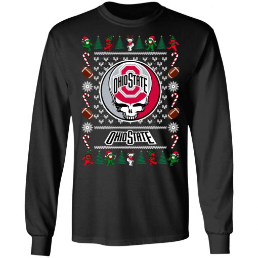 Ohio State Grateful Dead Ugly Christmas Sweater, Hoodie