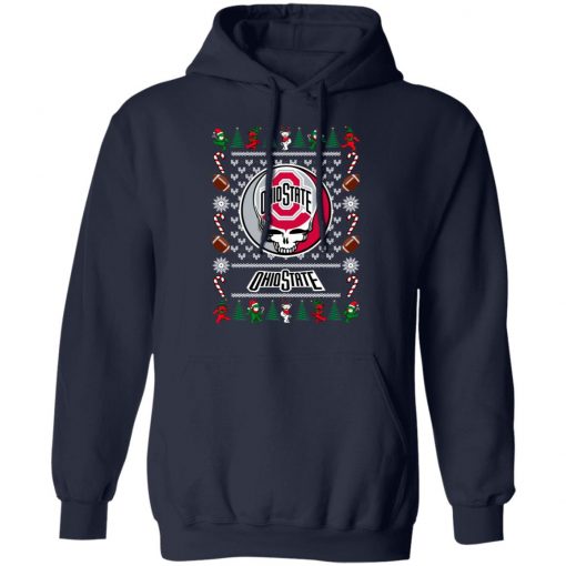 Ohio State Grateful Dead Ugly Christmas Sweater, Hoodie