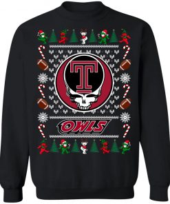 Temple Owls Grateful Dead Ugly Christmas Sweater, Hoodie