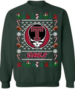 Temple Owls Grateful Dead Ugly Christmas Sweater, Hoodie