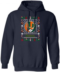 Miami Hurricanes Grateful Dead Ugly Christmas Sweater, Hoodie