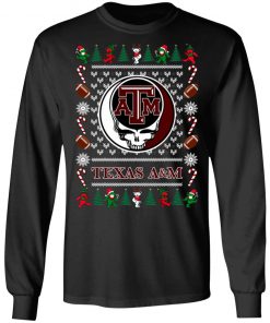 Texas A_M Grateful Dead Ugly Christmas Sweater, Hoodie