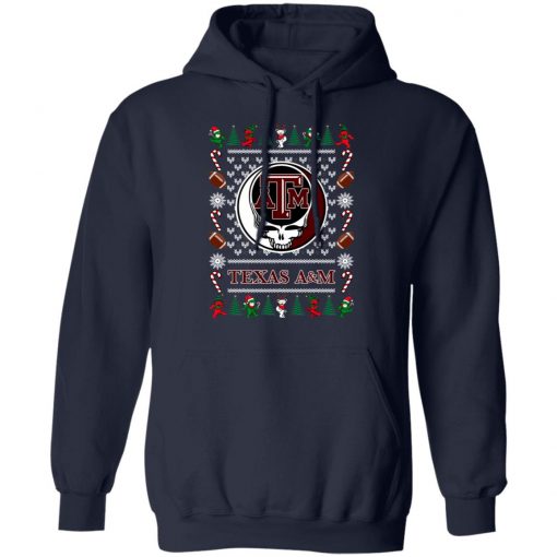 Texas A_M Grateful Dead Ugly Christmas Sweater, Hoodie