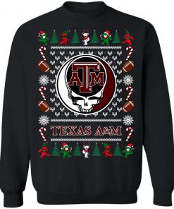 Texas A_M Grateful Dead Ugly Christmas Sweater, Hoodie