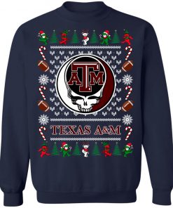 Texas A_M Grateful Dead Ugly Christmas Sweater, Hoodie