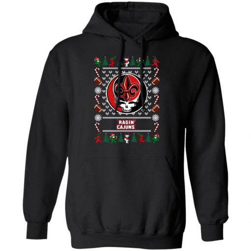 Louisiana Ragin_ Cajuns Grateful Dead Ugly Christmas Sweater, Hoodie