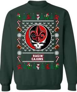 Louisiana Ragin_ Cajuns Grateful Dead Ugly Christmas Sweater, Hoodie