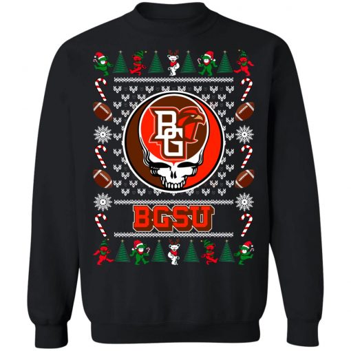 Bowling Green Falcons Grateful Dead Ugly Christmas Sweater, Hoodie