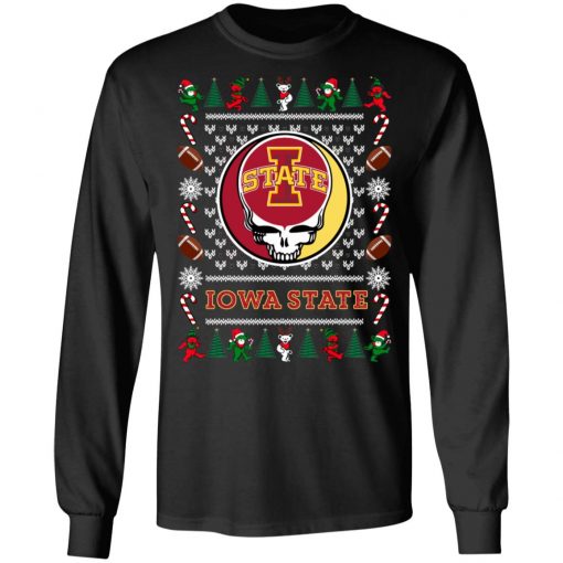 Iowa State Cyclones Grateful Dead Ugly Christmas Sweater, Hoodie