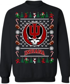 Indiana Hoosiers Grateful Dead Ugly Christmas Sweater, Hoodie