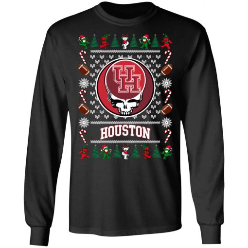 Houston Cougars Grateful Dead Ugly Christmas Sweater, Hoodie