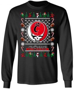 Cincinnati Bearcats Grateful Dead Ugly Christmas Sweater, Hoodie