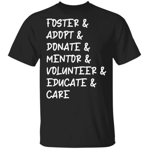 Foster Adopt Care Shirt Hoodie, Long Sleeve