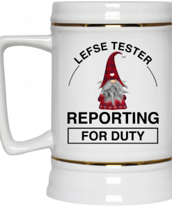 Lefse Tester Reporting For Duty Gnome Mug, Coffee Mug, Travel Mug